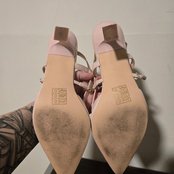 Light Nude-Pink Heels size 6.5 womens - Picture 10 of 11